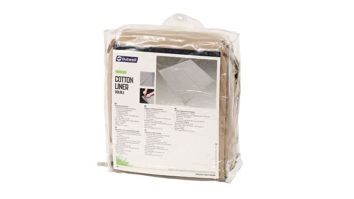 Outwell Cotton Liner Baumwolle Innenbezug Double 185 x 80 cm beige