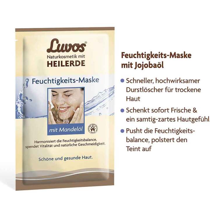 Luvos Crememaske Feuchtigkeit gebrauchsfert., 2X7.5 ml