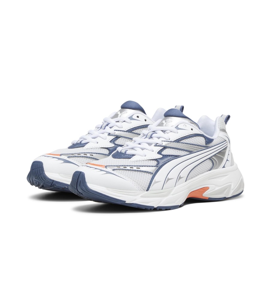 Tênis Puma Morphic, branco e azul