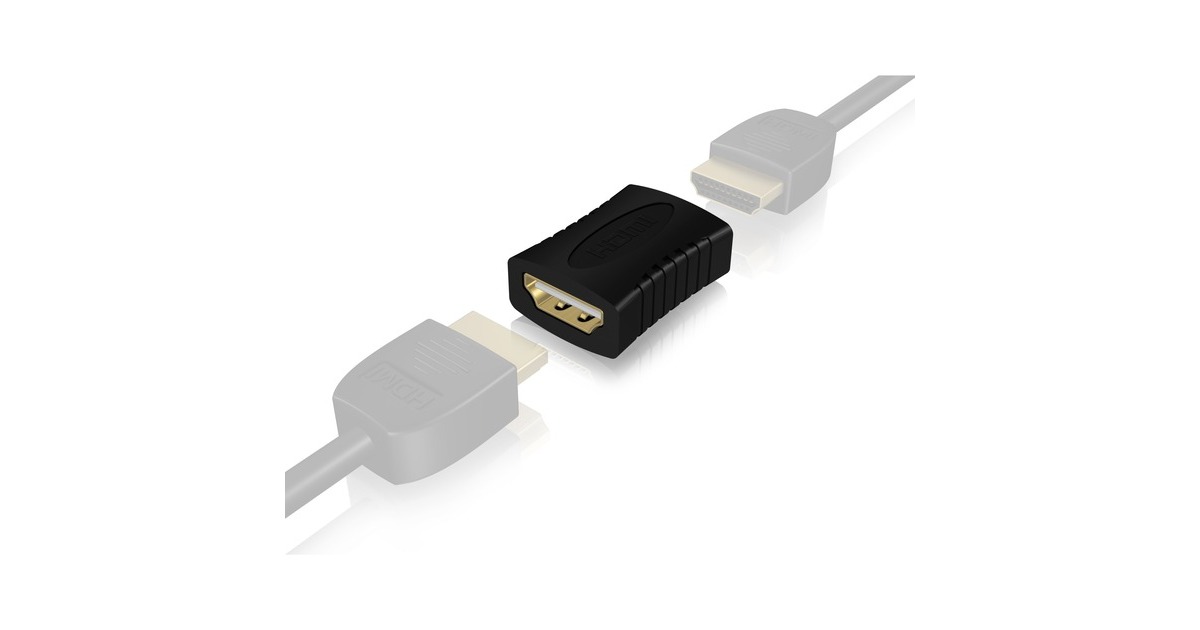 ICY BOXIB-CB005 koppelstuk HDMI naar HDMI koppeling  (Zwart)