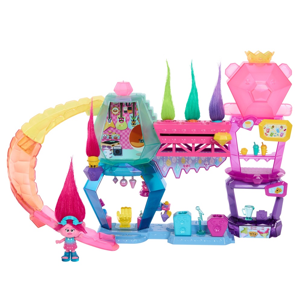 Trolls 3 Band Together Mount Rageous Spielset mit Queen Poppy Puppe