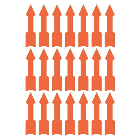 Avery Zweckform 3008 Etiketten in Sonderformaten 39 x 9 mm, 3 Bogen/63 Etiketten, leuchtorange