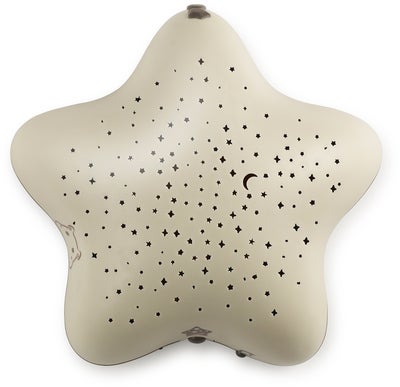 Pabobo Nattlampe Projektor Stjerne, Beige