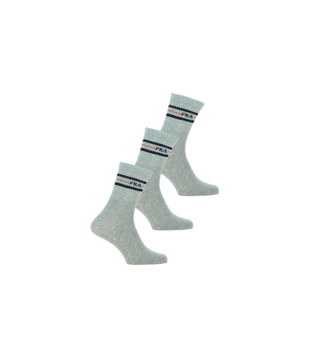 FILA Lot de 3 paires de Chaussettes Homme Coton NORMAL Souris