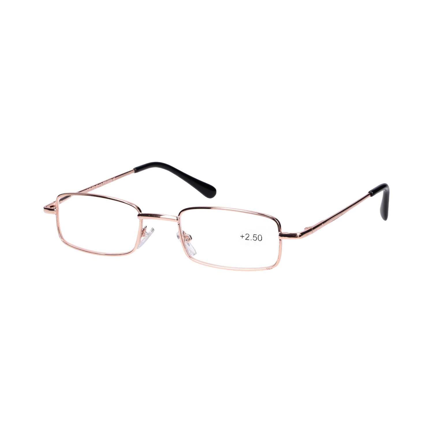 Star Optic Lesehilfe MD6 aus Metall +2,5 Dioptrien gold glänzend