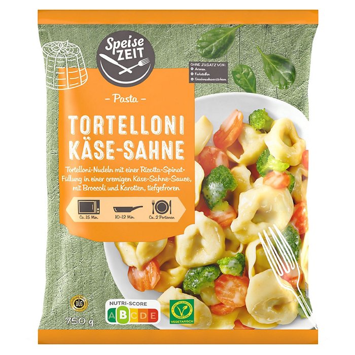 SPEISEZEIT Pasta Spezialitäten 750 g, Tortelloni Käse-Sahne