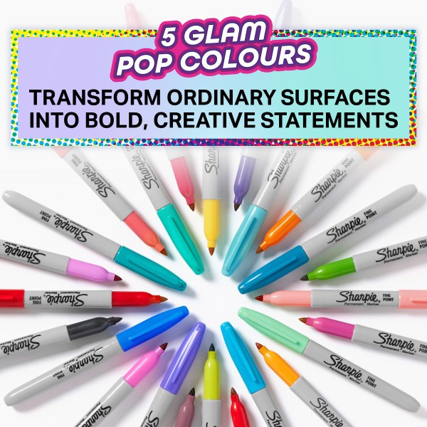 Sharpie - Permanente Tuscher Fine Glam Pop 5-stl