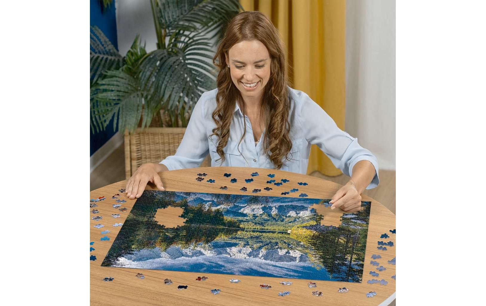 Puzzle Eibsee mit WettersteingebirgeKlassisches Puzzle