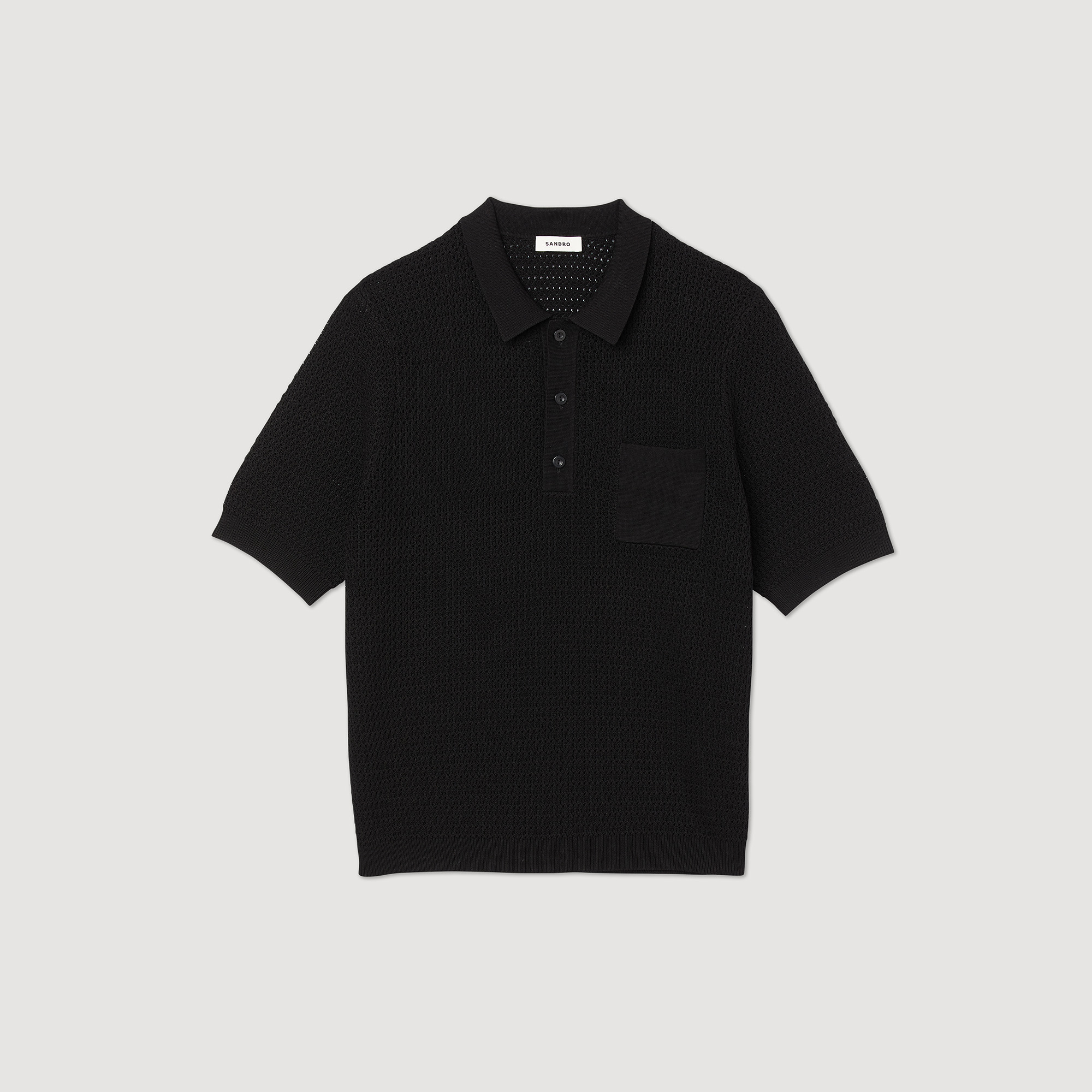 Pull polo manches courtes