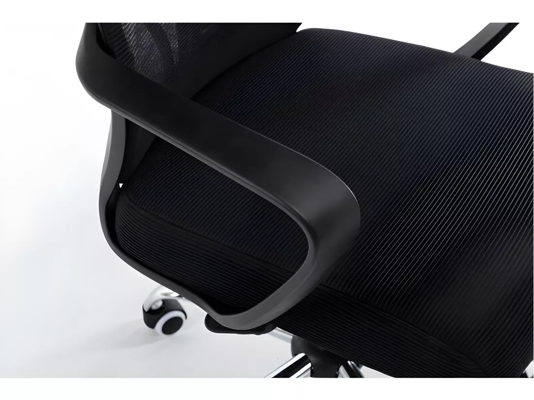 ELIASS - Fauteuil de bureau ergonomique - Hauteur ajustable - Avec accoudoirs - Chaise de bureau télétravail