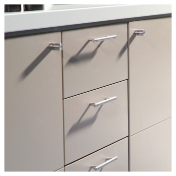 Knop Leonie rvs 18mm