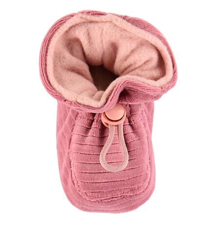 Melton Krabbelschuhe - Velours - Rosa