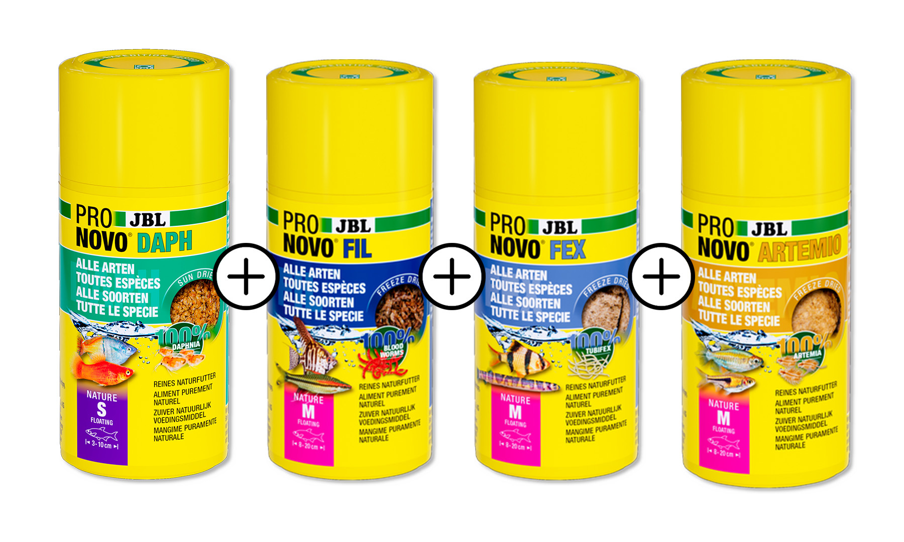 JBL Pronovo Snack Mix 4x100ml | Aquariumvoer