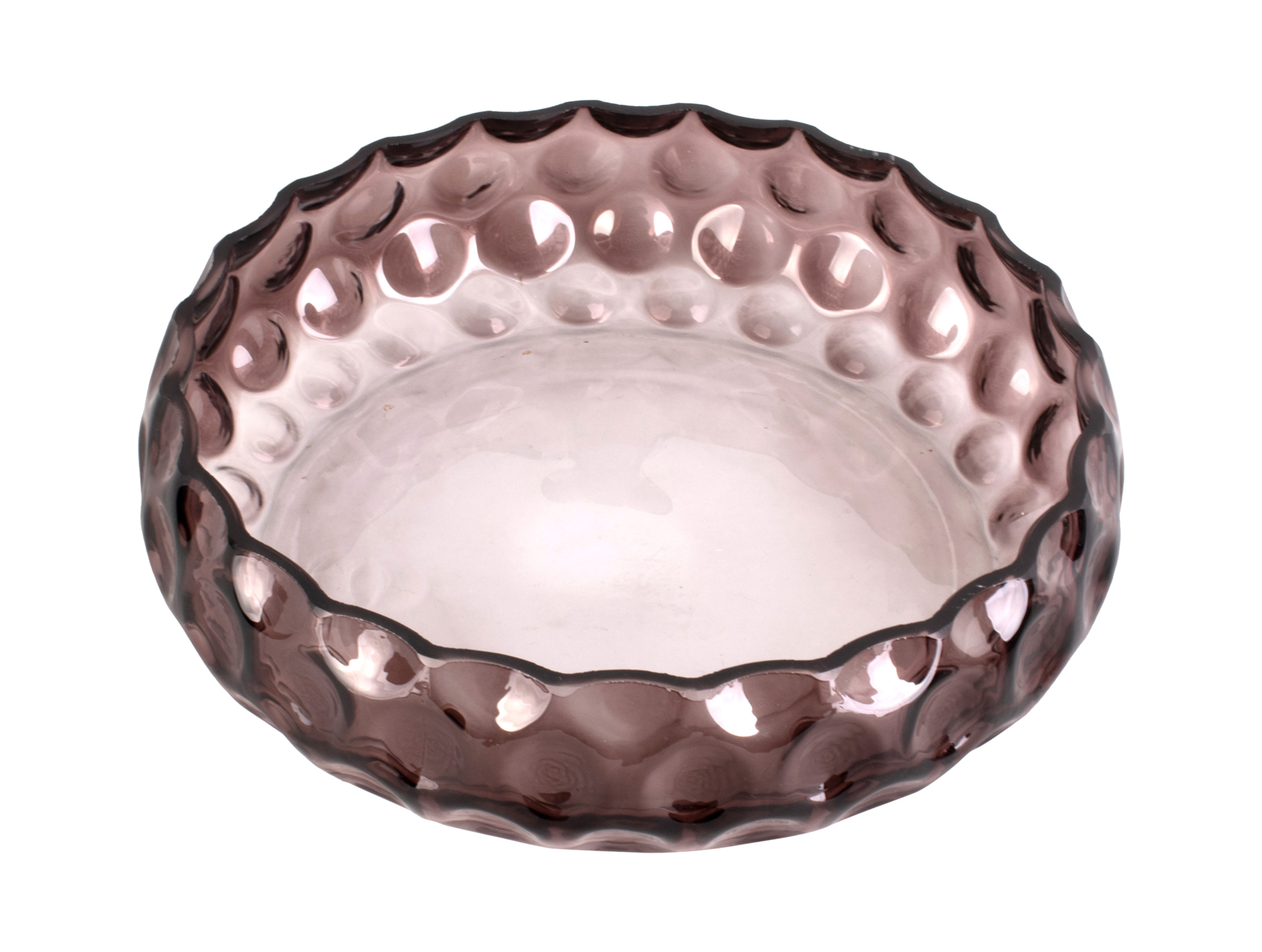 Bowl Speckles glass large chocolate brown