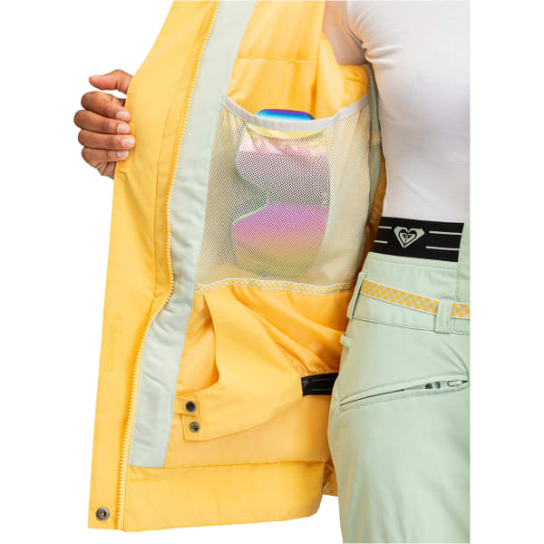 Veste de ski ROXY HIGHRIDGE HOODIE SNJT SUNSET GOLD