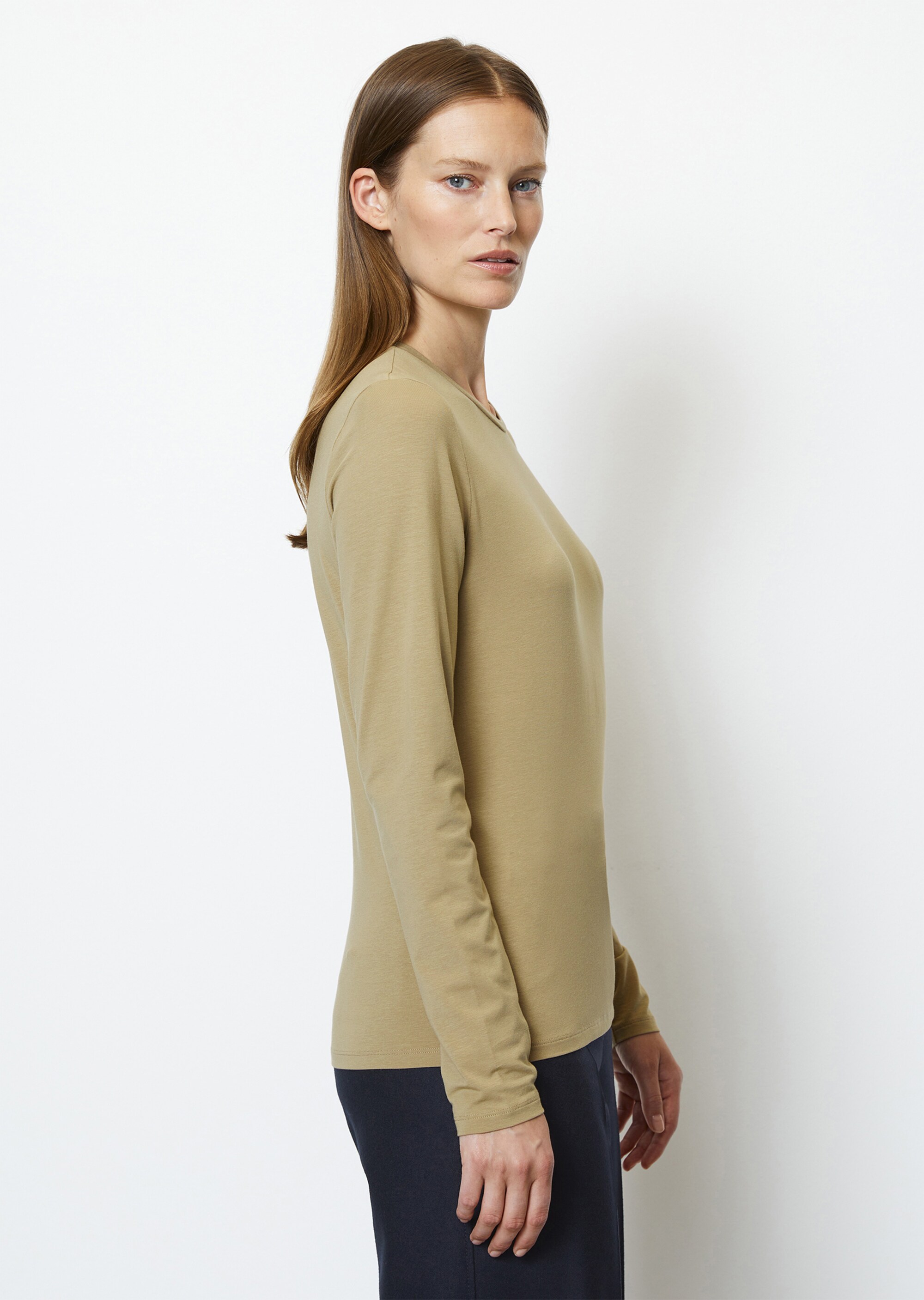 Longsleeve regular aus OCS Blended TENCEL™ Modal