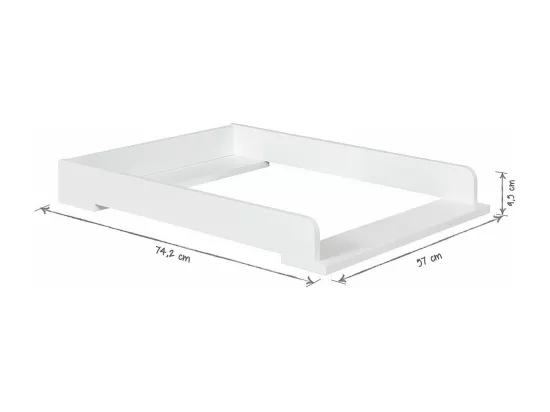 Chambre complète bébé 70x140 cm panneaux de fibres blanc AZU