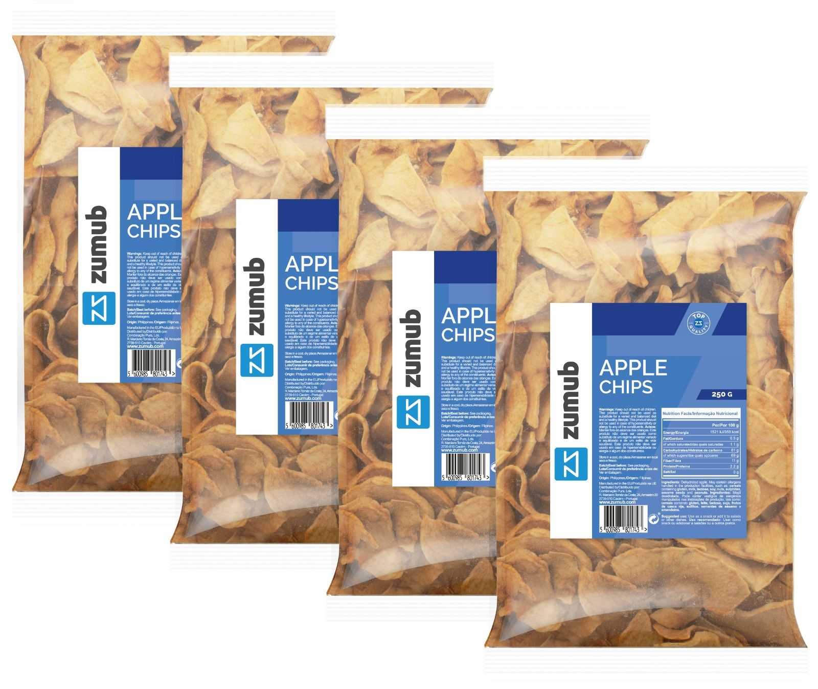 Chips de maçã Zumub 125g