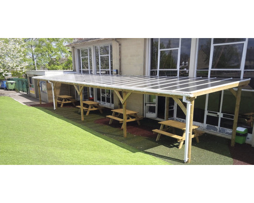 PRECIT Polycarbonaat holle kamerplaat helder 2500 mm x 980 mm x 16 mm