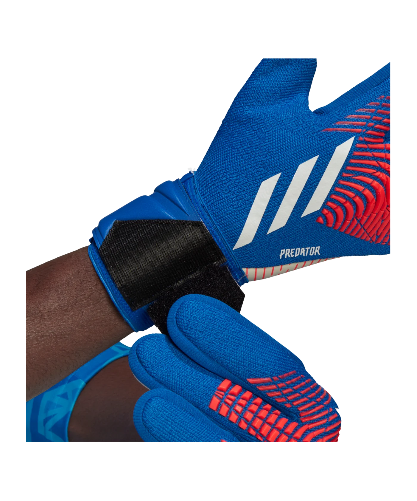 adidas Predator League Negativ Cut Sapphire Edge Torwarthandschuhe Blau