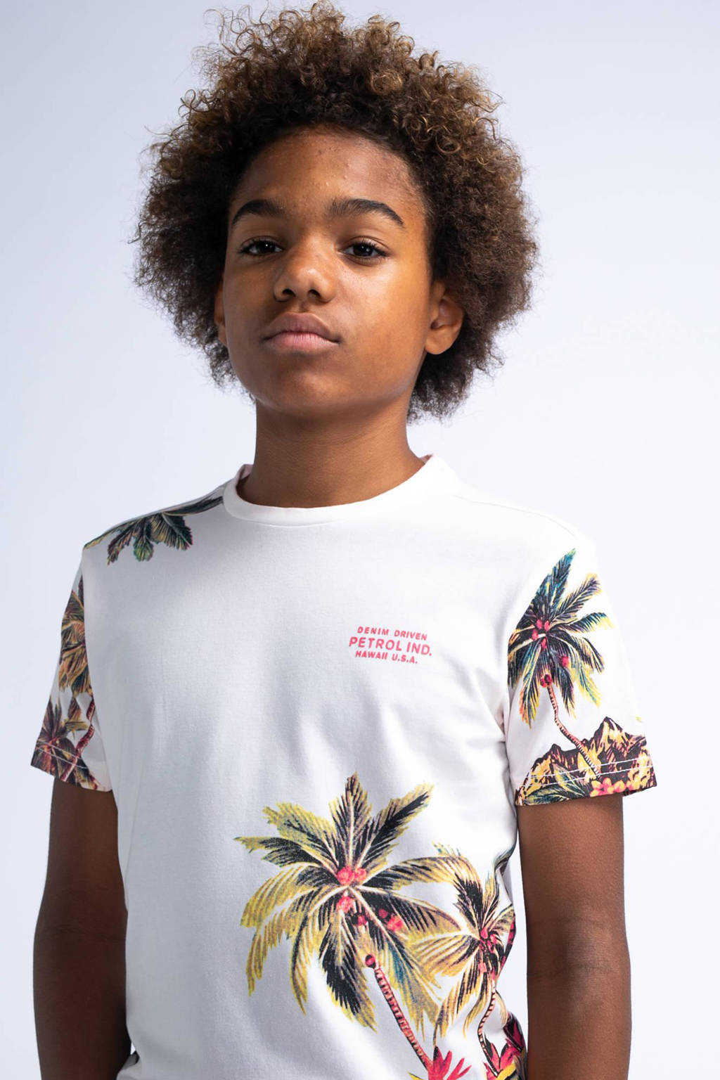 Petrol Industries T-shirt met all over print multicolor