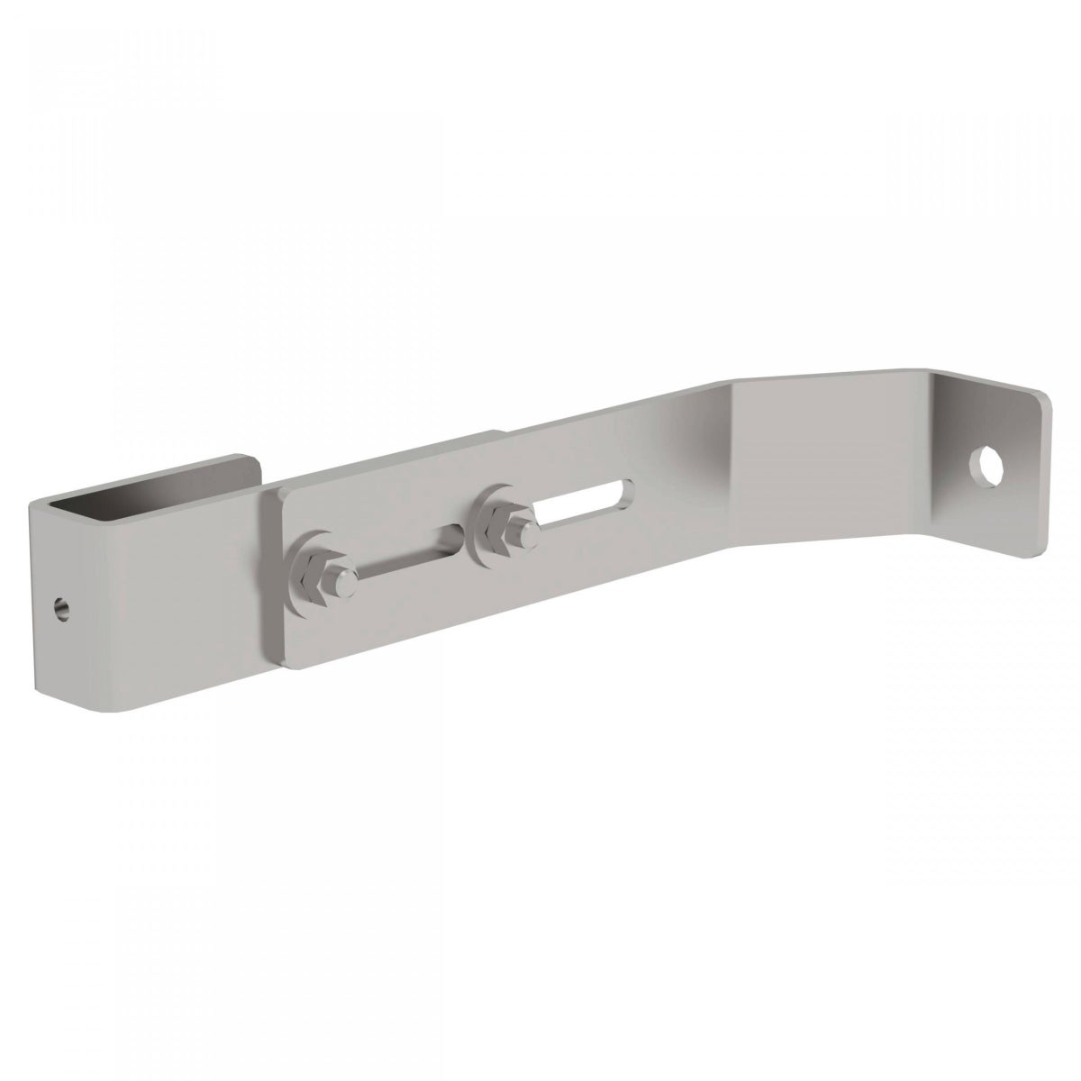 MUNK Wandbeugel voor schachtladders, verstelbaar 200-250 mm, roestvrij staal, voor GVK-ladders, 1 stuk