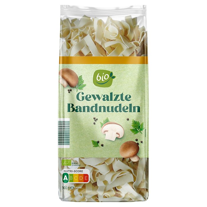 BIO Bio-Teigwaren 500 g, Gewalzte Bandnudeln