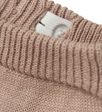 Lil' Atelier Hosen - Strick - NbfEmlen - Shadow Grau m. Blumen