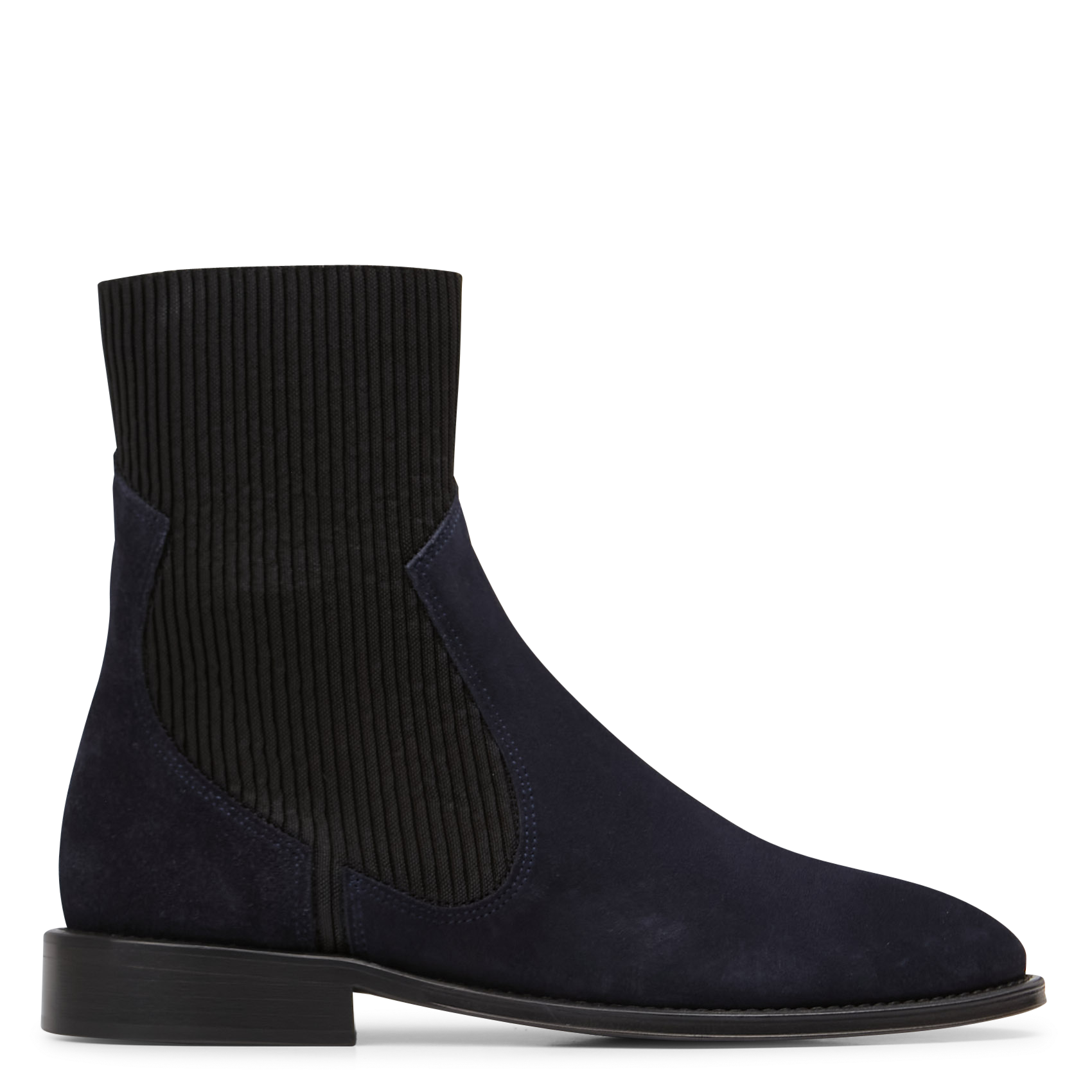 HARRI 25 - Bottines en cuir velours| Bleu