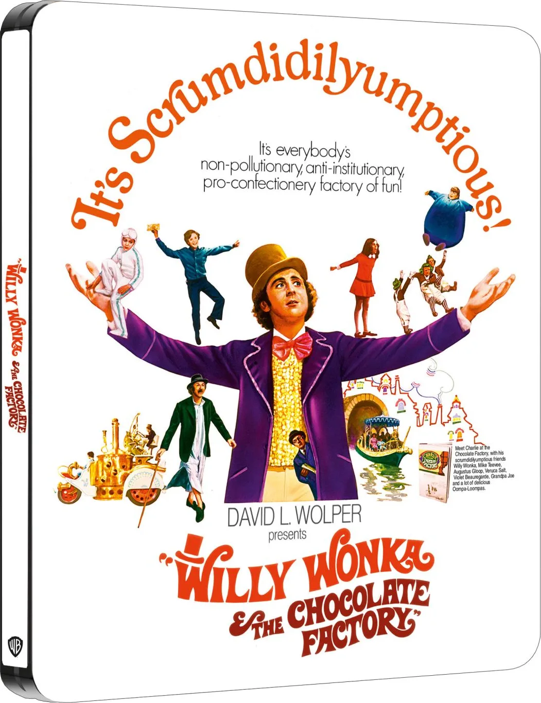 Charlie et la Chocolaterie (1971) Édition Steelbook (Blu-ray UHD 4K   Blu-ray) Disques Blu-ray films