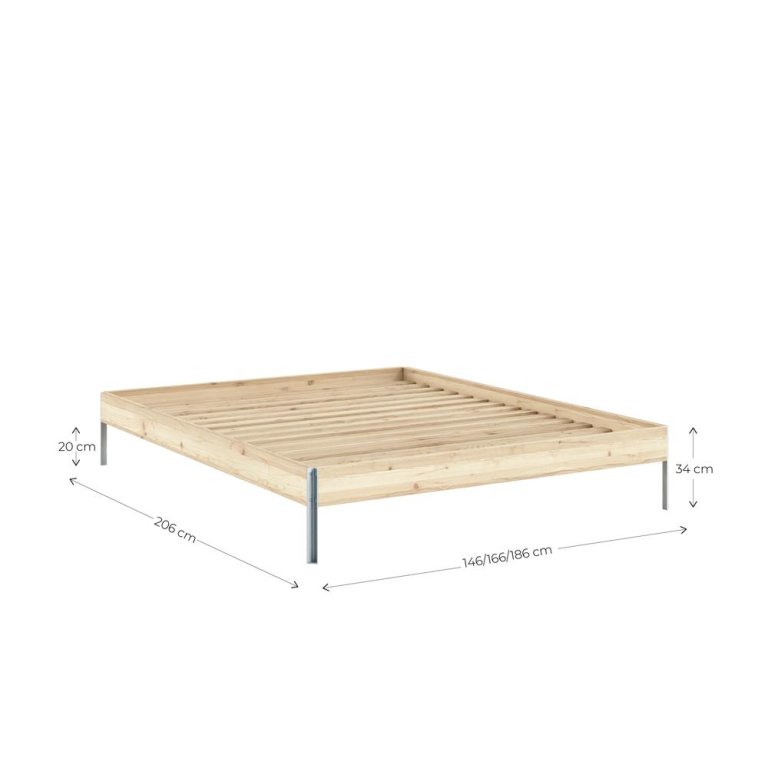 Karup Design Core bed 180x200 Solar Orange naturel