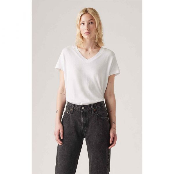 Levi´s ® Levi´s ® T-Shirt Com Decote Em V Boxy Neutrals L