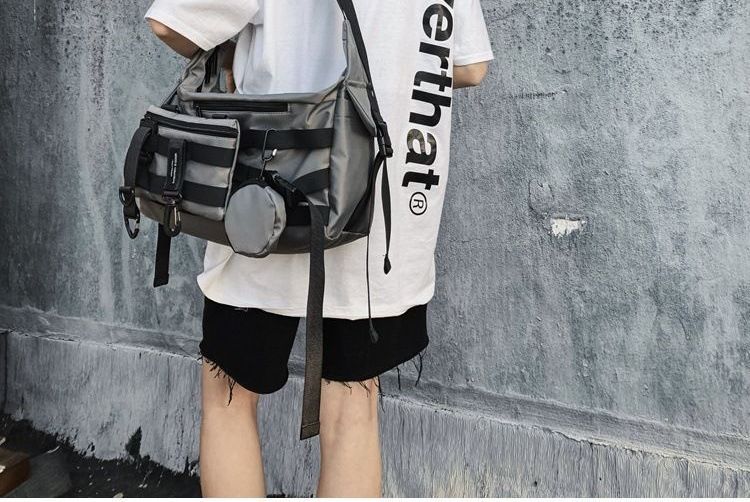 Mulgam - Nylon Crossbody Tas met Rits