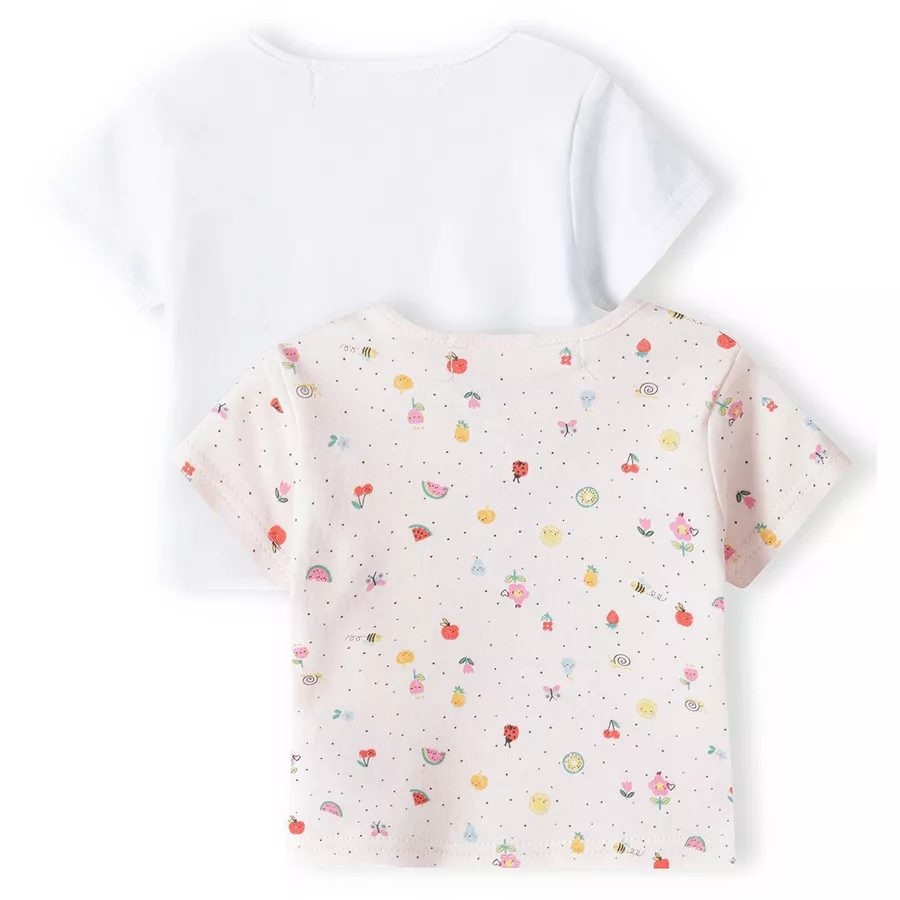 MINOTI 2er-Pack T-Shirts HellrosaWeiß