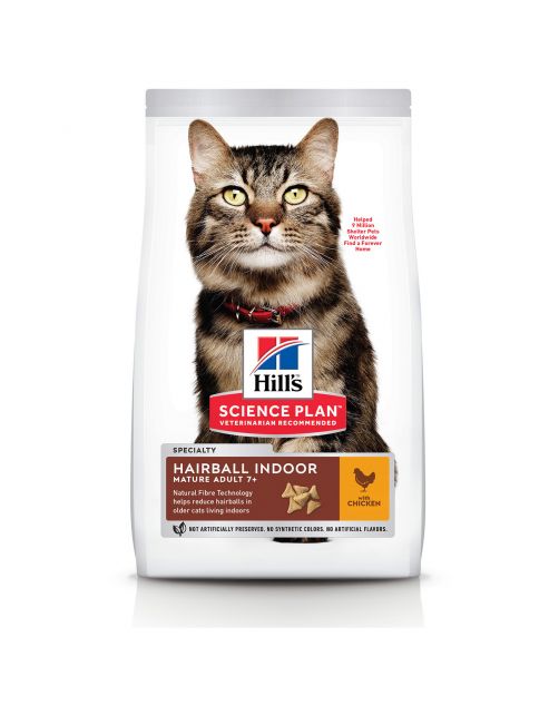 Hill's Feline Senior Hairball Control - Kattenvoer - Kip 1.5 kg