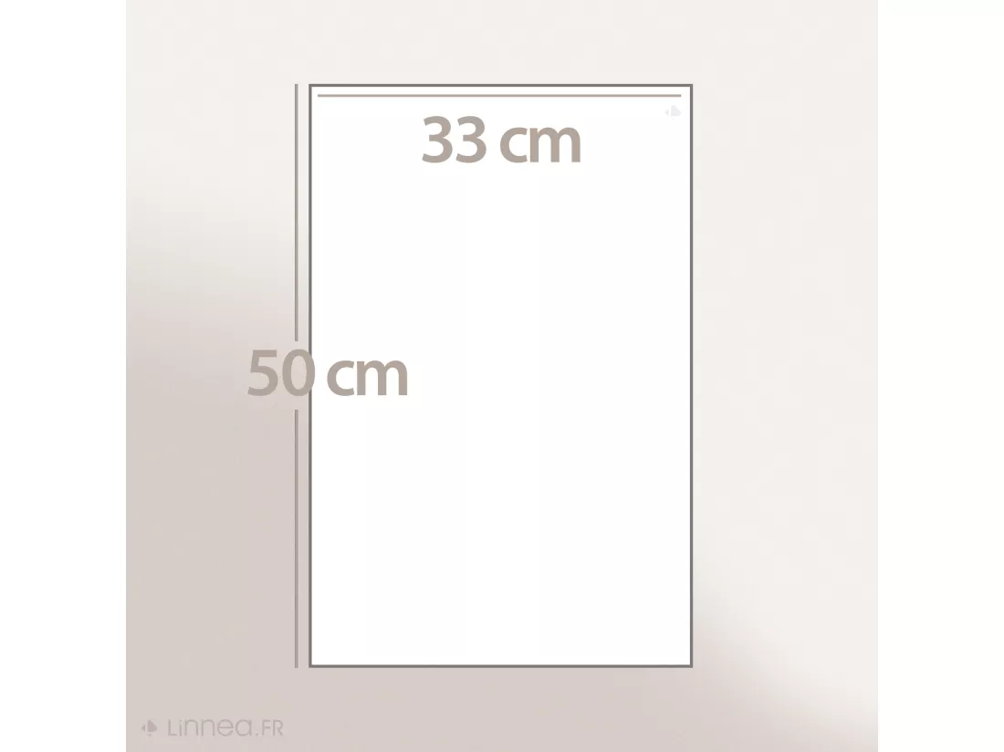 Lot de 2 serviettes invité 33x50 cm coton collection VISTA blanc jaune