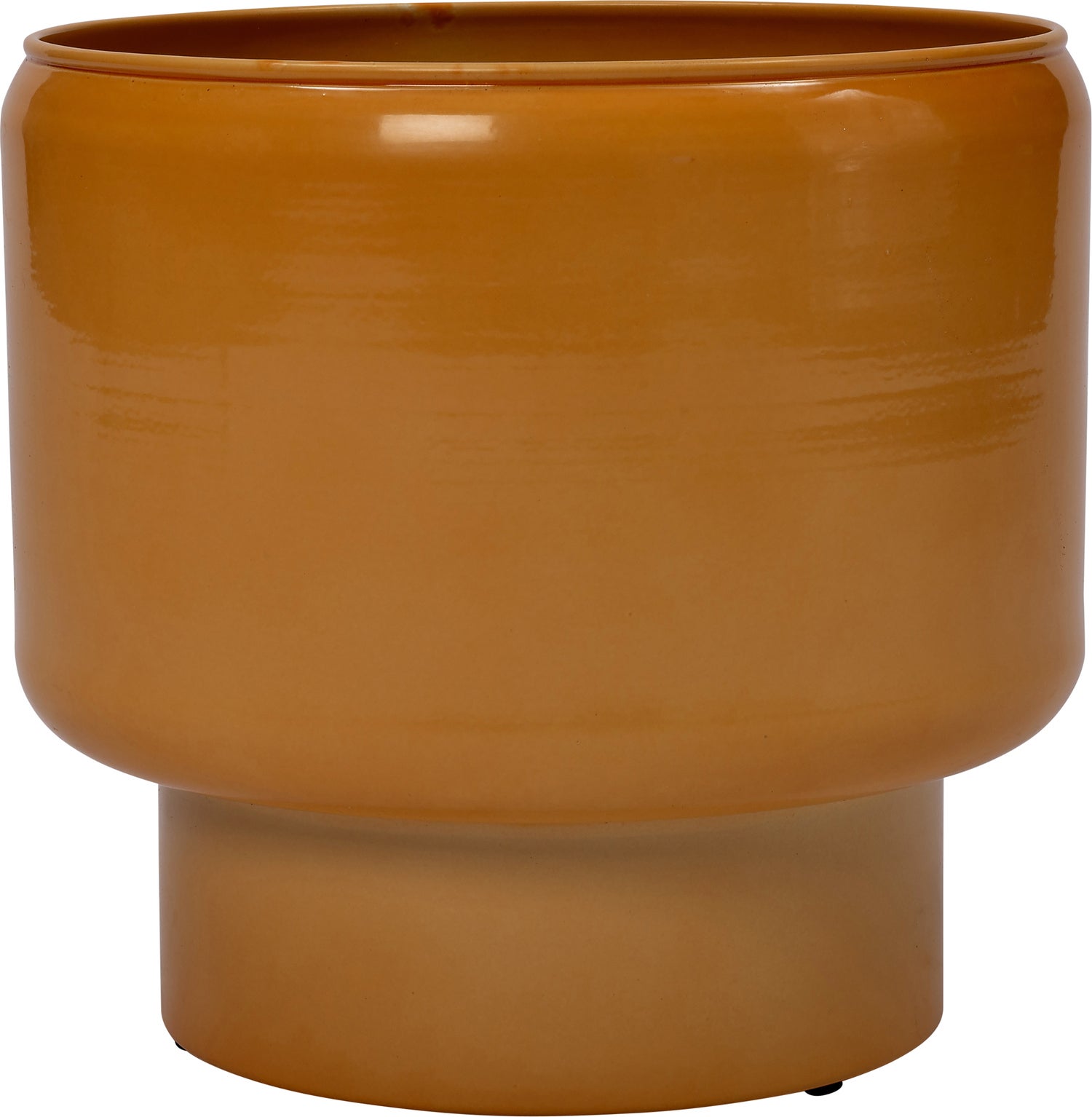 Intratuin bloempot op voet Vibrant geel D 25 H 21 cm