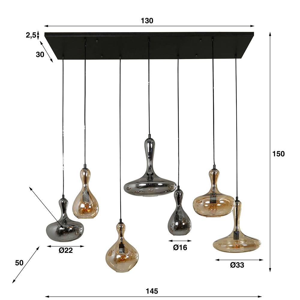Hanglamp Shotglas