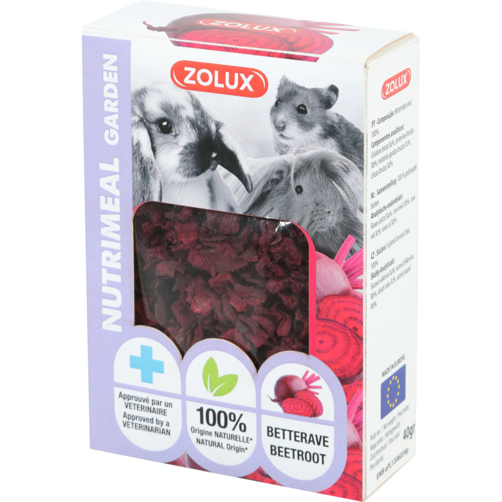 Friandises betterave séché 40 g pour rongeur