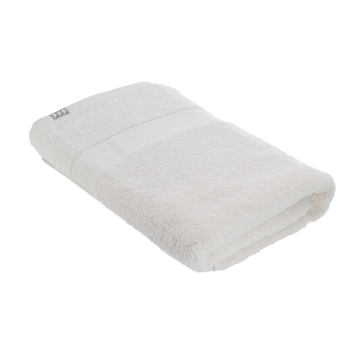 SERVIETTE BAIN 70X130CM COTON BLANC