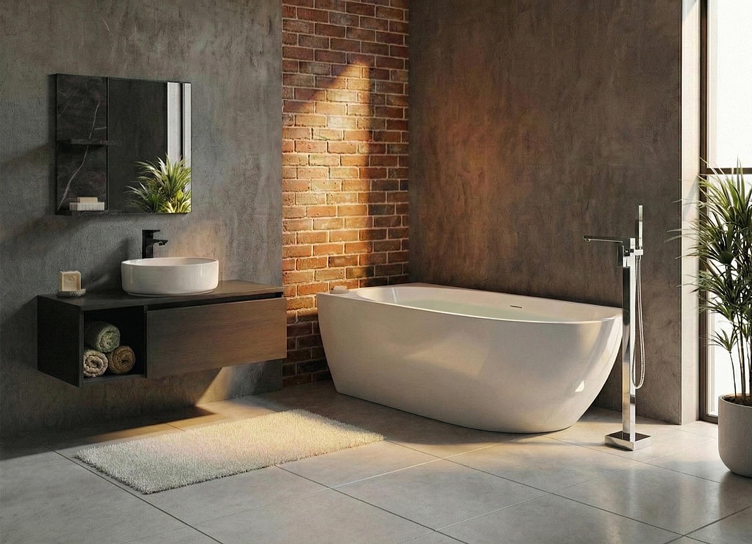 Hoekbad PARNAIBA rechtszijdig 170 x 80 cm Wit