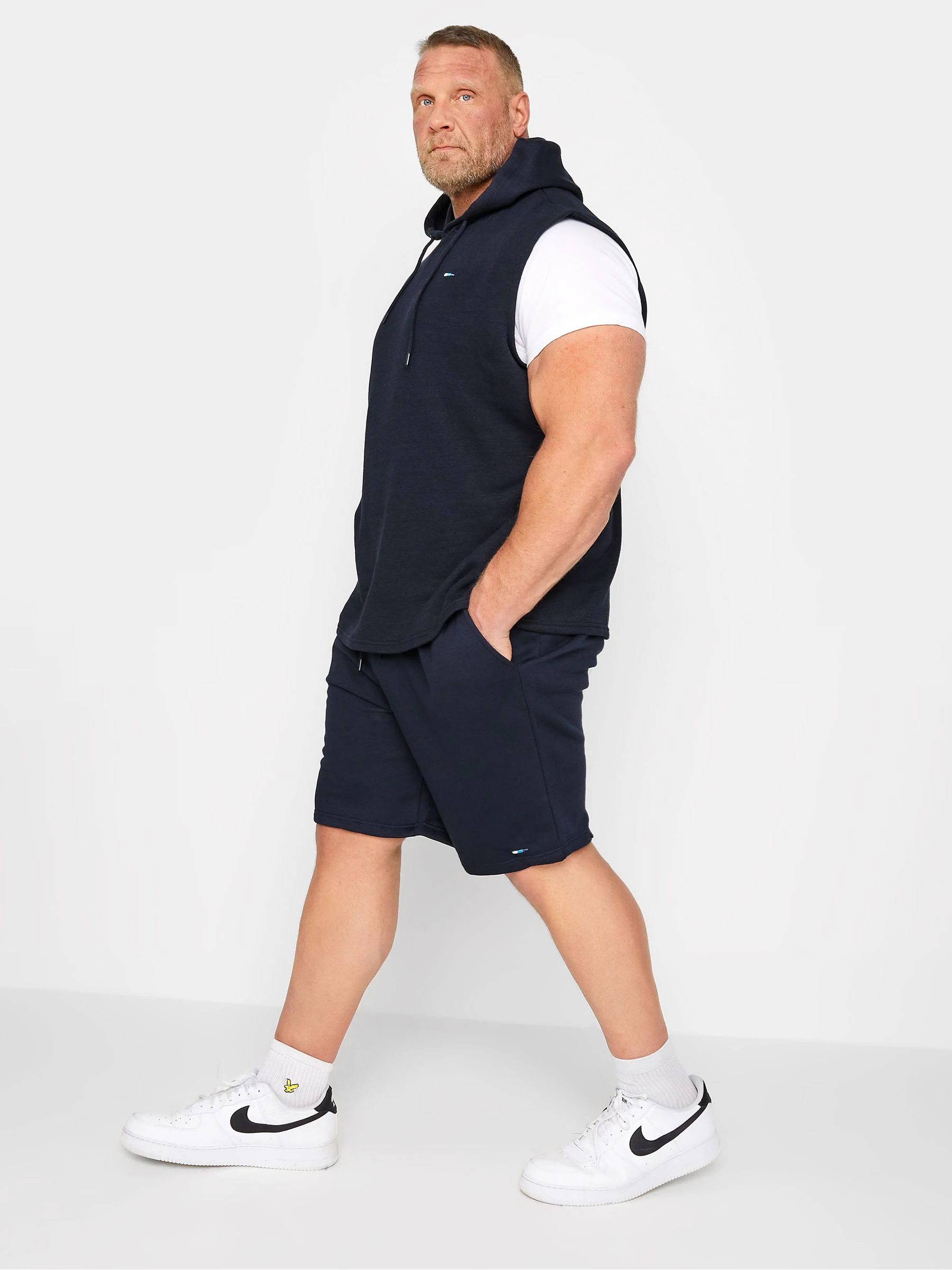 Blauw - BadRhino Big & Tall Jersey Shorts