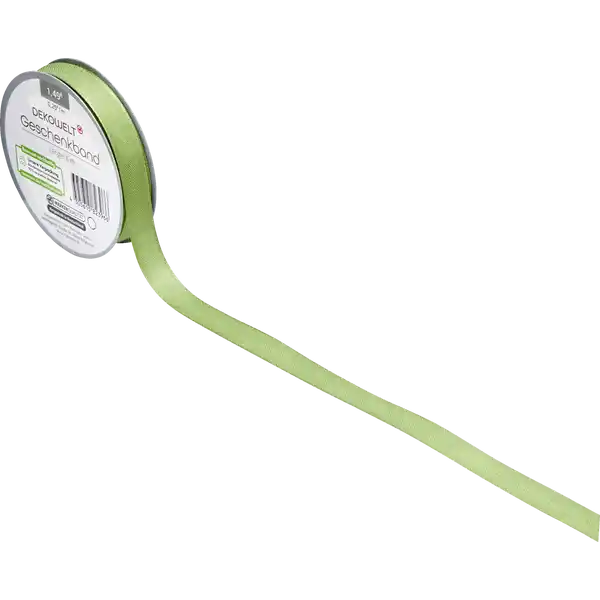 Geschenkband uni oliv