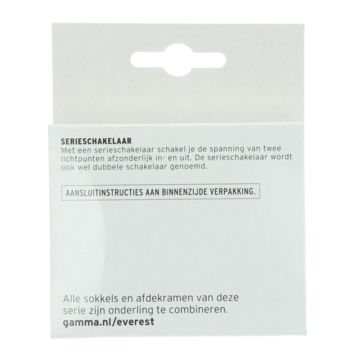 GAMMA Everest Serieschakelaar Aluminium