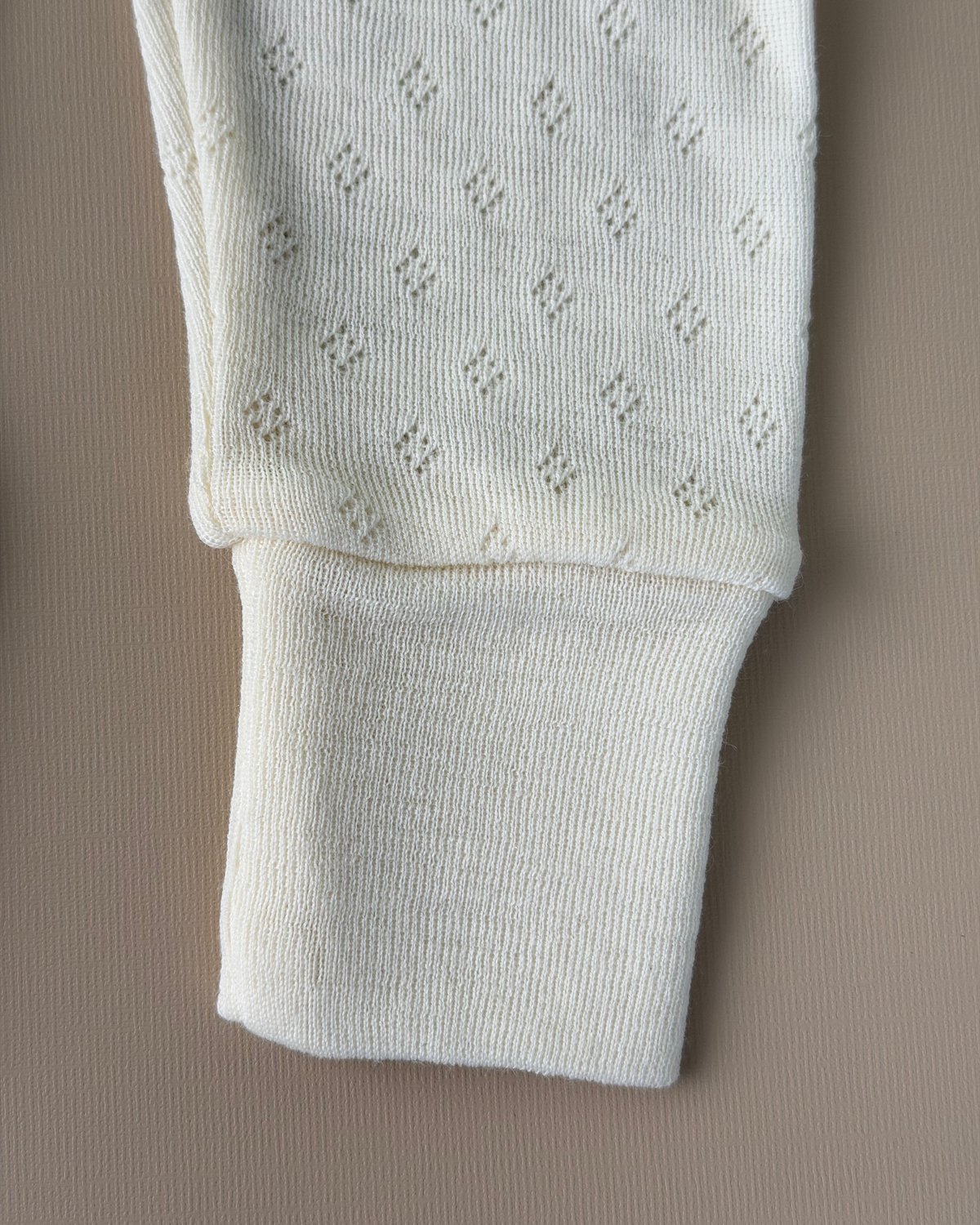 Ullbukse m/ dobbelt liv – 100% Merino, Pointelle | Ullongs