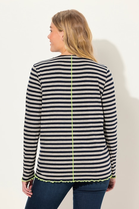 Ringelshirt, Langarm, Rundhals,