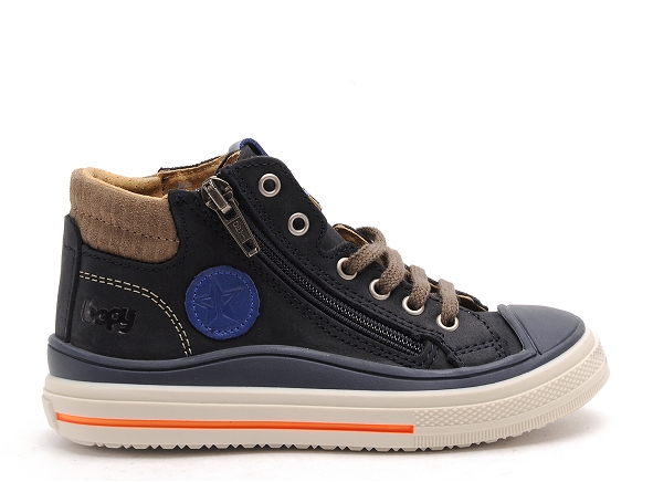 Bopy boots bottine enfant velvet bleu