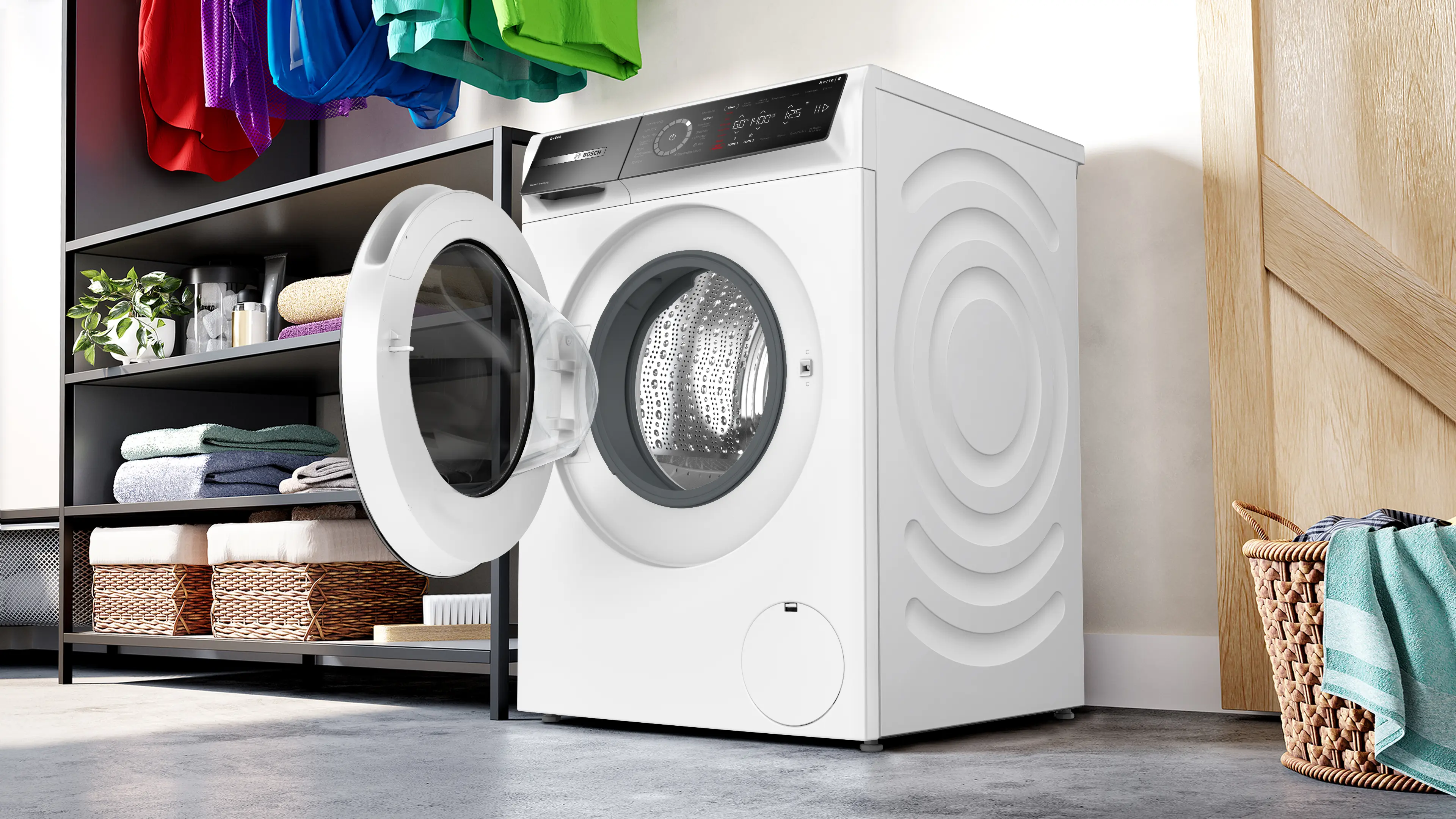Serie 8 Wasmachine, voorlader 9 kg max. 1400 rpm