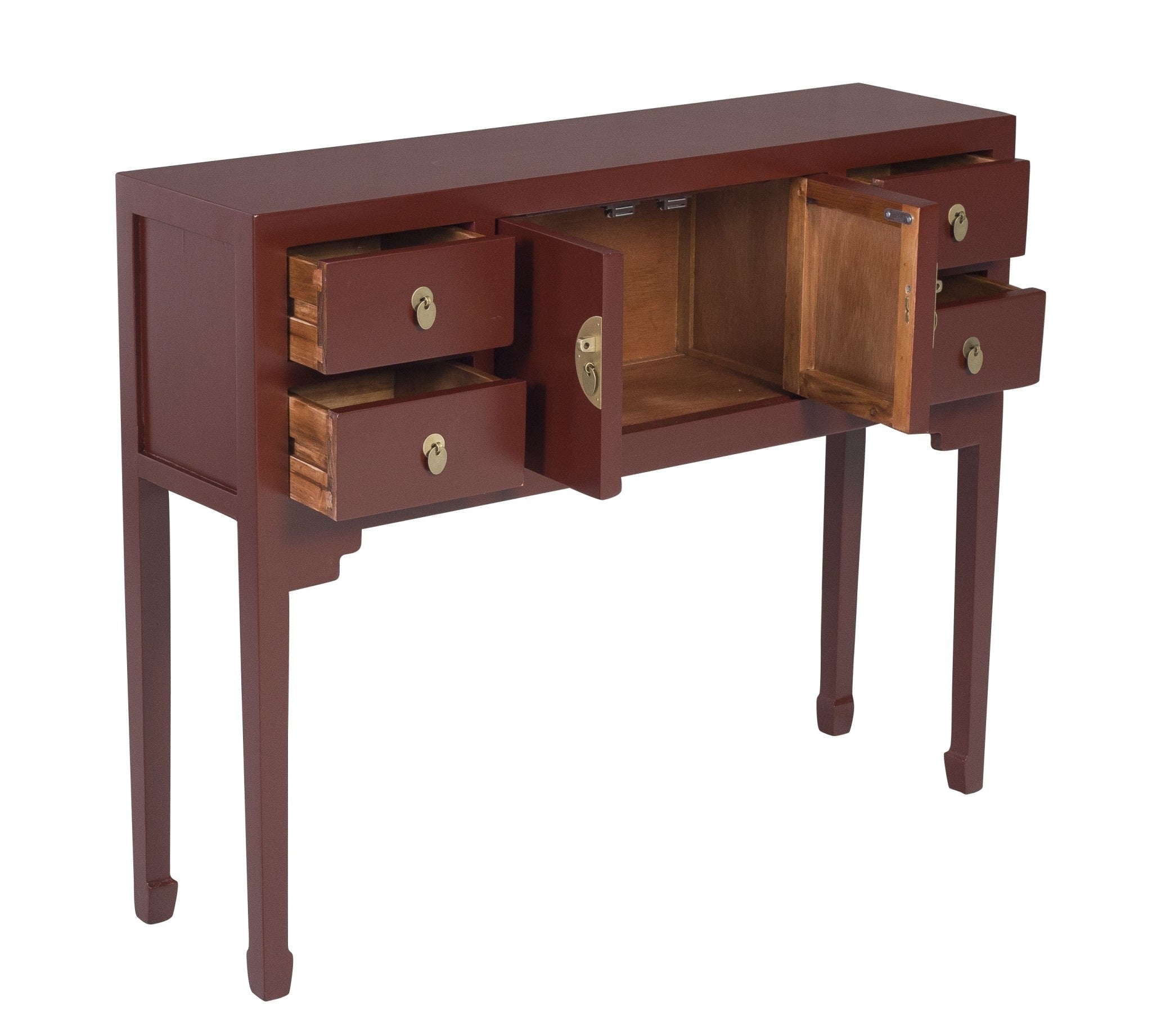 Fine Asianliving Chinese Sidetable Scarlet Rouge -