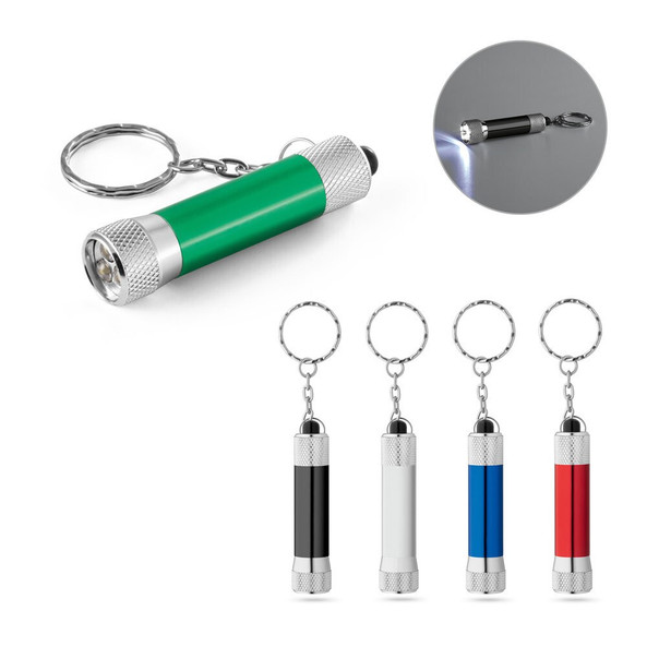 hi!dea 95092 - Porte-clés en aluminium (92 % recyclé) avec lampe de poche LED à 3 lumières